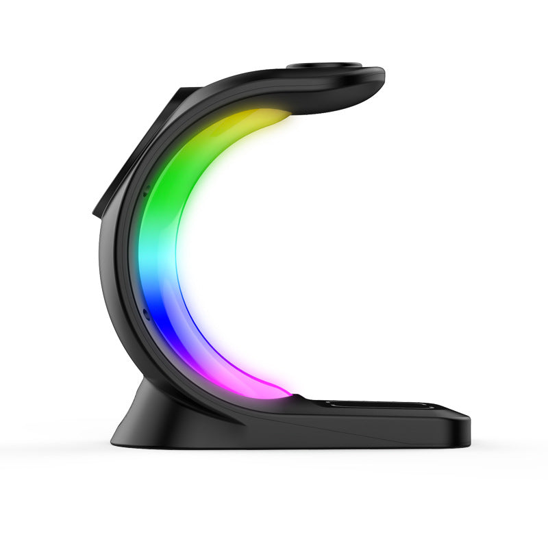 GENX Magnetic 3-in-1 Wireless Charger with RGB Light for iPhone & Apple Watch