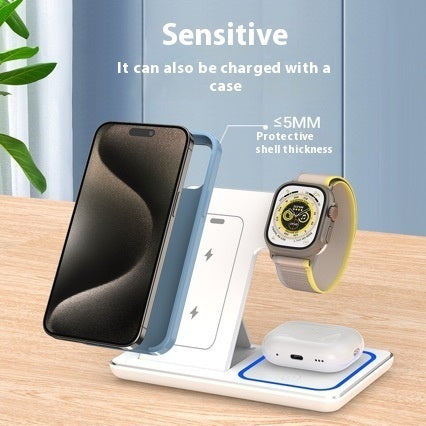 GENX 15W Fast Wireless Charging Stand for iPhone, Apple Watch & AirPods Pro