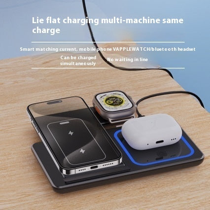 GENX 15W Fast Wireless Charging Stand for iPhone, Apple Watch & AirPods Pro