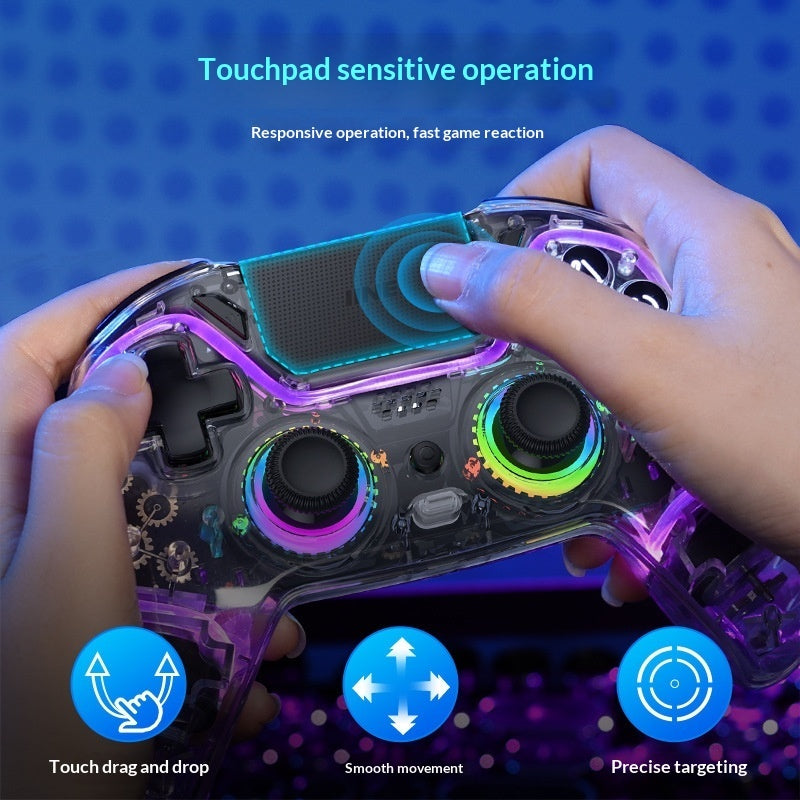 GENX Transparent Wireless Controller for PS4, Switch & PC