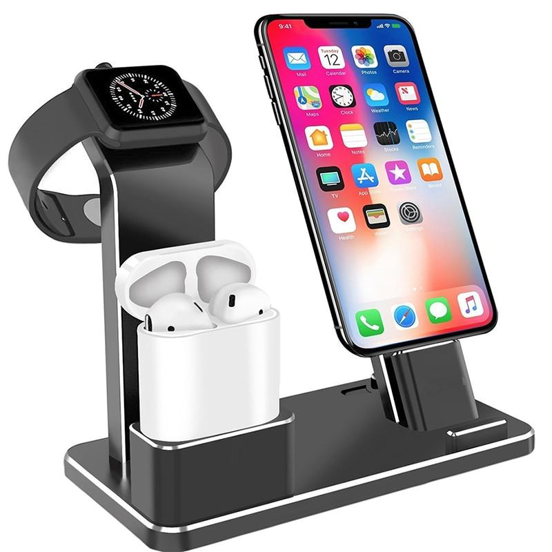 GENX 3-in-1 Wireless Charging Station for iPhone, Apple Watch & AirPods